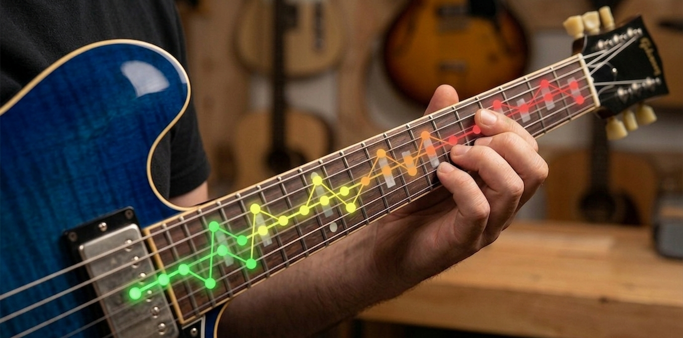 The Pentatonic Scale on String Pairs