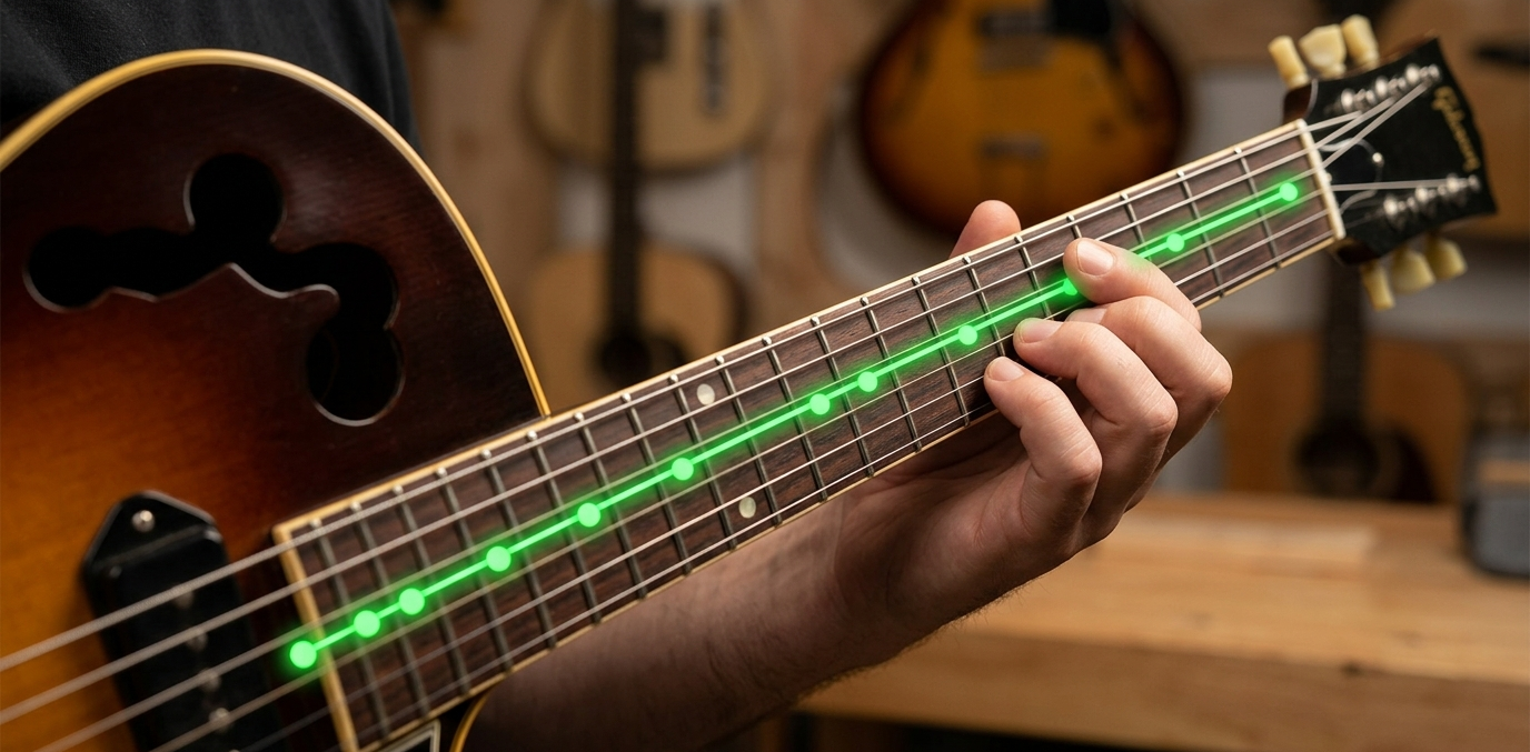 Pentatonic Scale on Single Strings